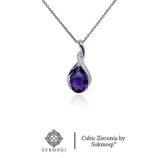 Amethyst Twist Pendant