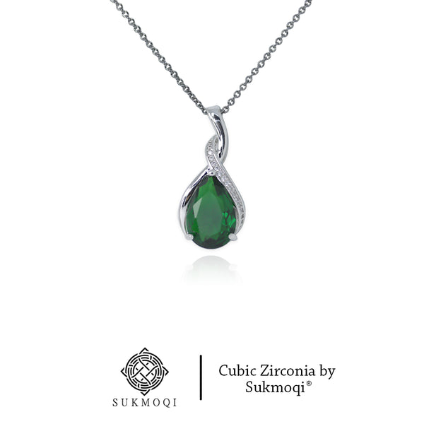 Emerald Twist Pendant