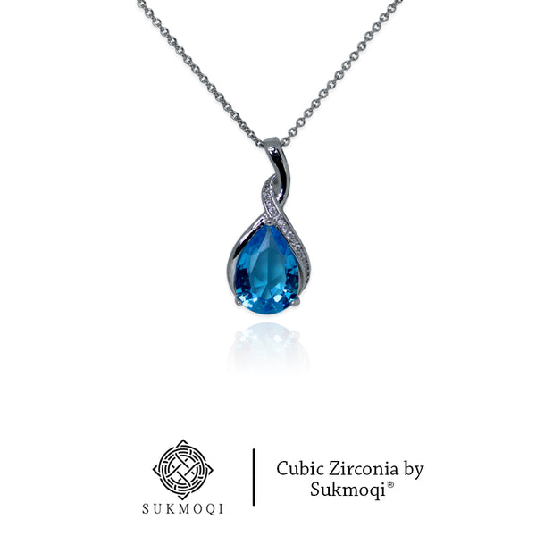 Topaz Twist Pendant